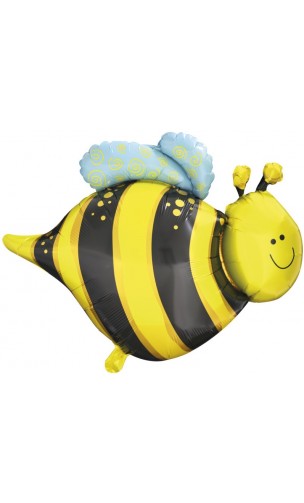 Ballon abeille métallisé en alu en vente chez Be Happy à Paris pour décoration