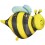 Ballon abeille métallisé en alu en vente chez Be Happy à Paris pour décoration