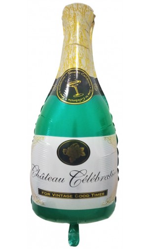 Ballon bouteille champagne métallisé en vente chez Be Happy à Paris