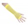 Gants mitaines résille jaune fluo pour déguisement