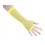Gants mitaines résille jaune fluo pour déguisement