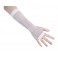 Gants mitaines résille blanc pour déguisement en vente