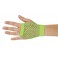 Gants mitaines résille court vert fluo pour déguisement