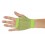 Gants mitaines résille court vert fluo pour déguisement