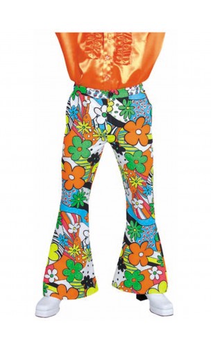 Location pantalon hippie patte d'éléphant année 70 à Paris