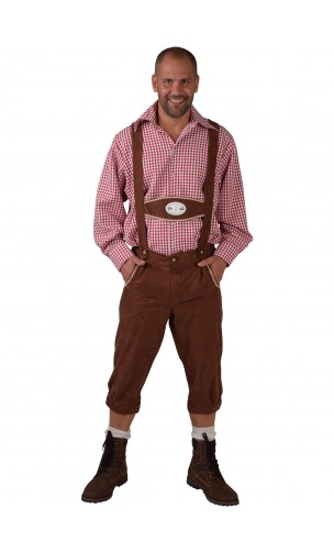 Location déguisement bavarois, tyrolien marron à Paris