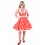 Déguisement robe guinguette 60's rouge à pois luxe en location à Paris