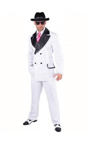 Déguisement borsalino gangster blanc 2