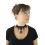 collier ras de cou gothique rouge