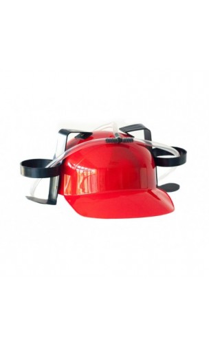 Casque à bière antisoif rouge