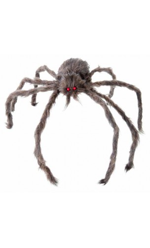 araignée velue géante 60cm gris