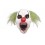 Masque clown cannibale intégral latex