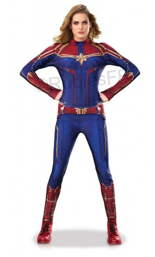 Déguisement Captain Marvel, super héros Avengers pour adulte en location à Paris et en ligne