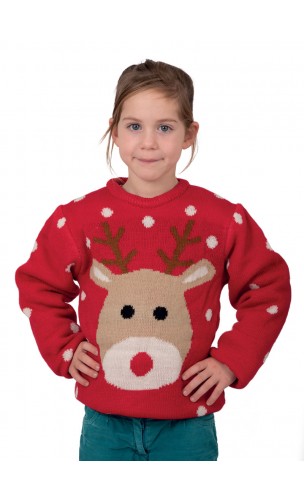 Pull noël enfant renne
