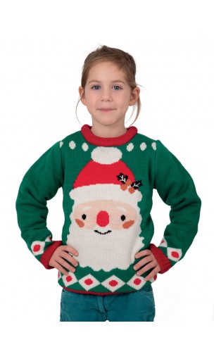 Pull enfant petit papa noël