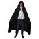 Cape noire de 140cm en velours avec capuche en vente chez Be Happy