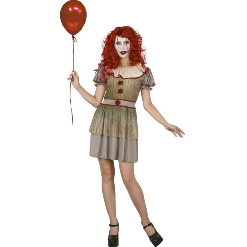 Déguisement clown tueuse Grippe-Sou femme