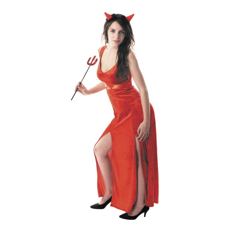 Déguisement diablesse velours rouge