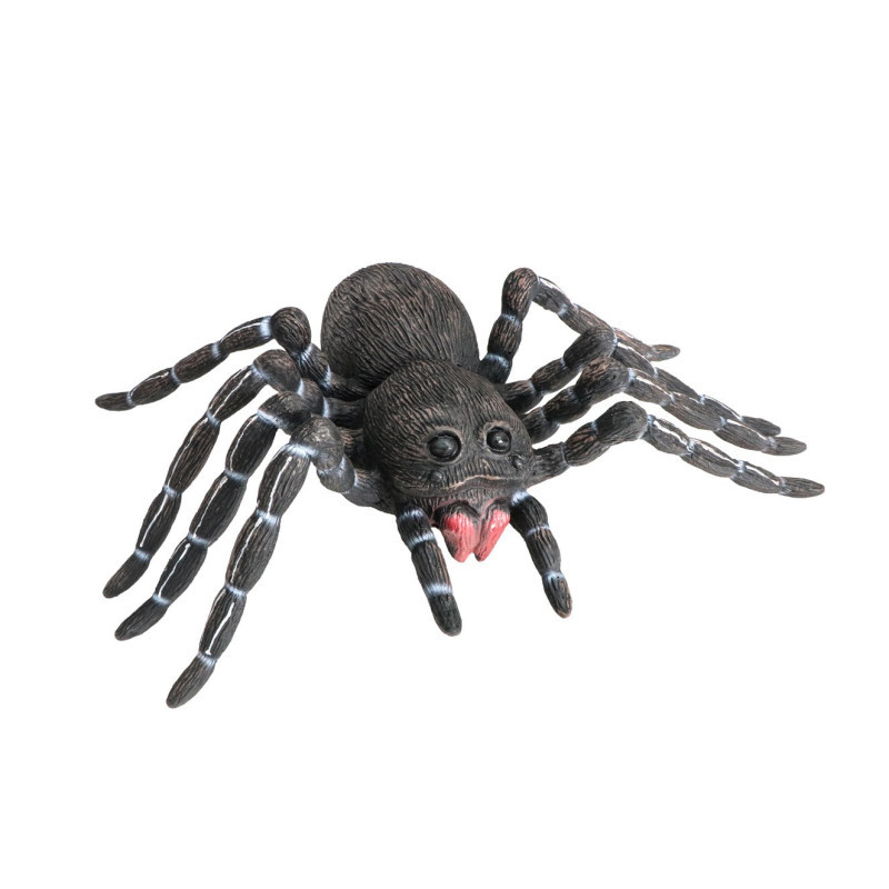 Araignée noire géante en latex 46cm