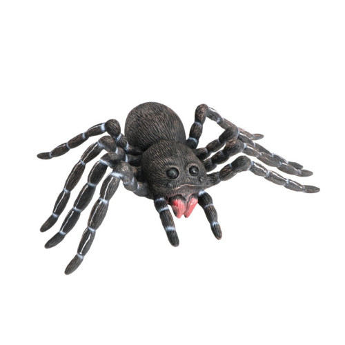Araignée noire géante en latex 46cm
