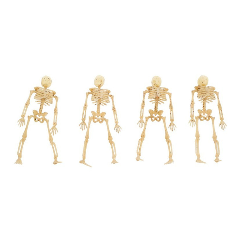 Sachet de 4 mini squelette 10cm