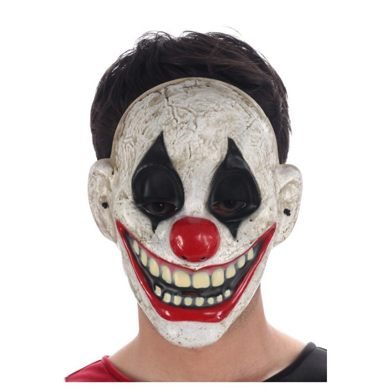 Masque clown tueur souriant