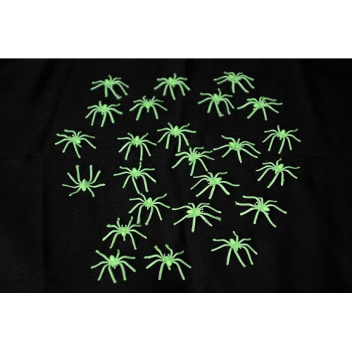 24 araignées phophorescente avec crochet