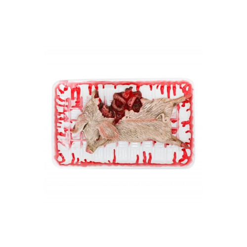 Porcelet éventré latex en barquette