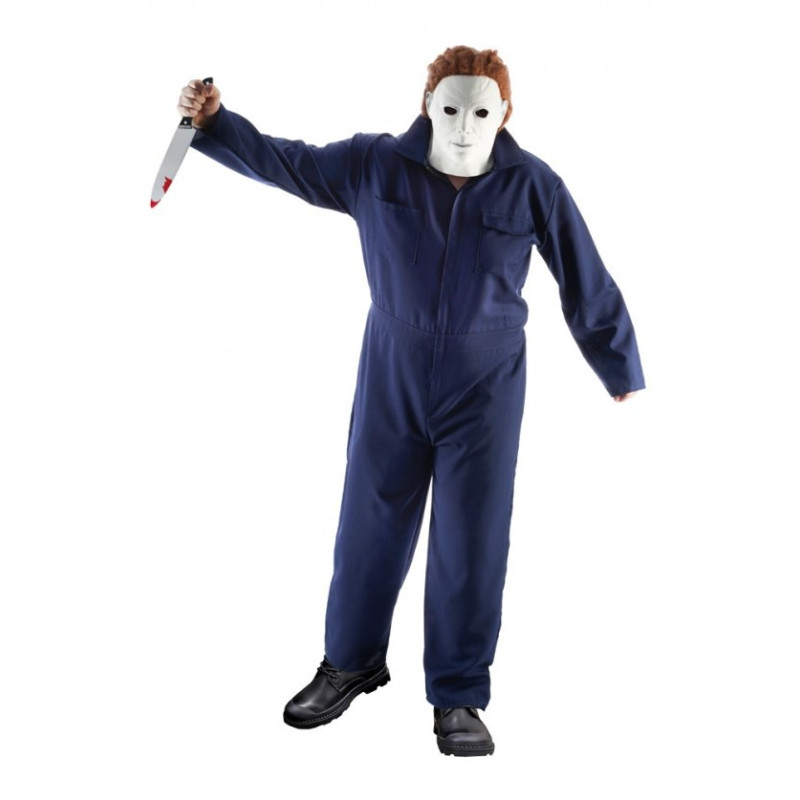 Déguisement combinaison Micheal Myers tueur en série adulte en vente chez Be Happy.