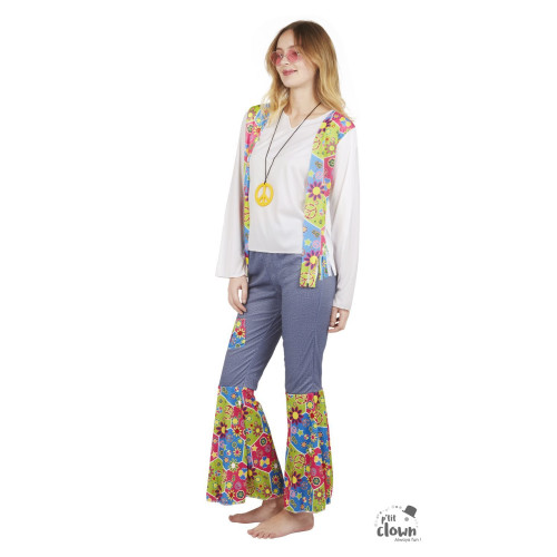 Déguisement hippie fleuris femme