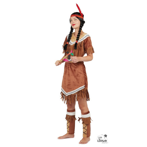 Déguisement indienne d’Amérique luxe pour femme en vente chez Be Happy.