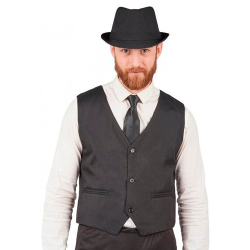 Gilet noir sans manche pour homme