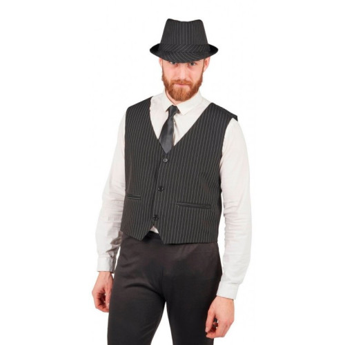 Gilet sans manche à rayure pour homme