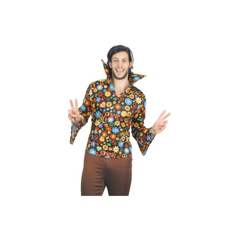 Chemise Hippie Flower Power homme