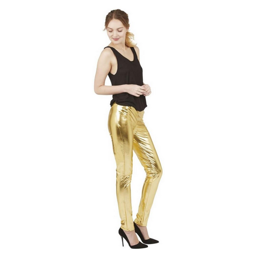 Legging doré brillante pour adulte en vente chez Be Happy