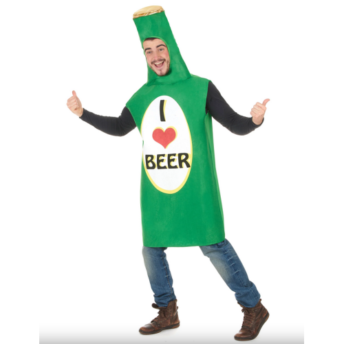 Déguisement bouteille de bière adulte