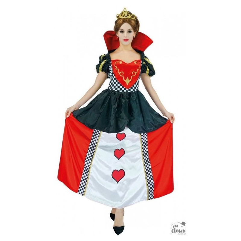 Déguisement reine de coeur adulte