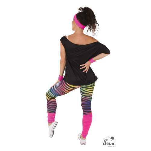 Déguisement set année 80 rose disco