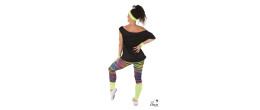 Déguisement set année 80 rose disco pour adulte en vente chez Be Happy