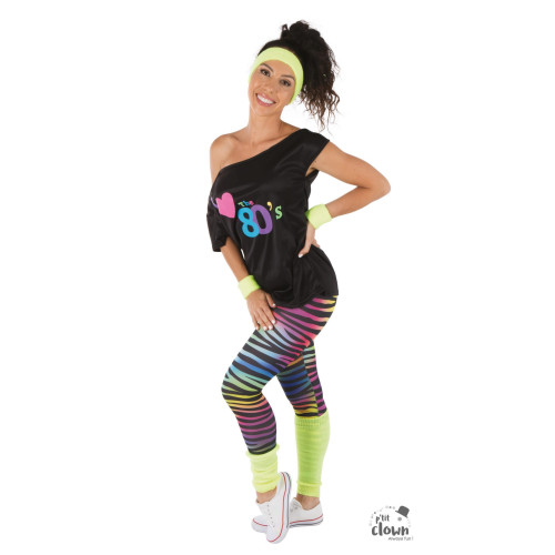 Déguisement set année 80 rose disco pour adulte en vente chez Be Happy