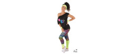 Déguisement set année 80 rose disco pour adulte en vente chez Be Happy