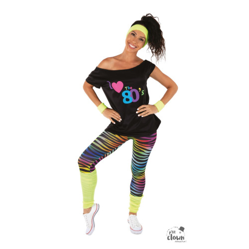 Déguisement set année 80 rose disco pour adulte en vente chez Be Happy