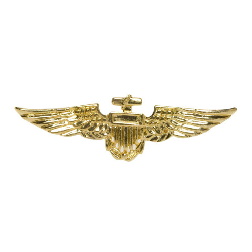 Broche aviateur dorée
