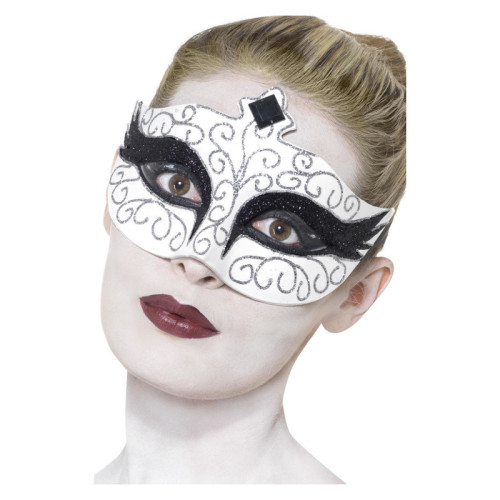 Masque Black Swan - Cygne noir et blanc