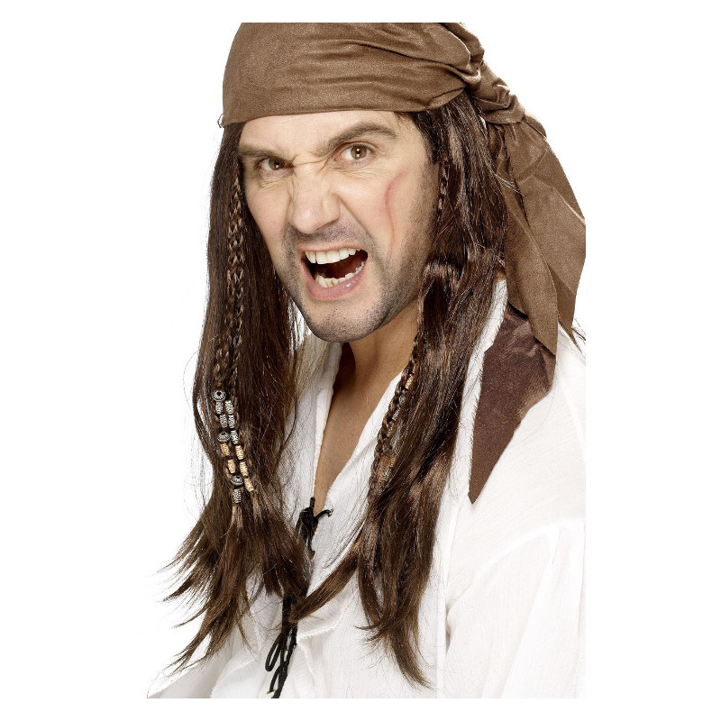 Perruque pirate boucanier
