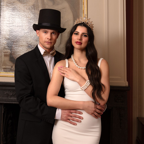 Chapeau haut de forme velours 1900 pour adulte en vente à chez Be Happy