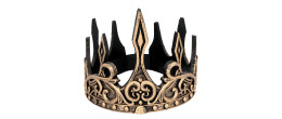 Couronne de roi médiéval bronze taille réglable adulte et enfant en vente.