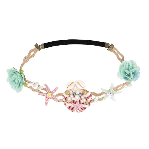 Bandeau, serre tête sirène avec coquillage en vente.
