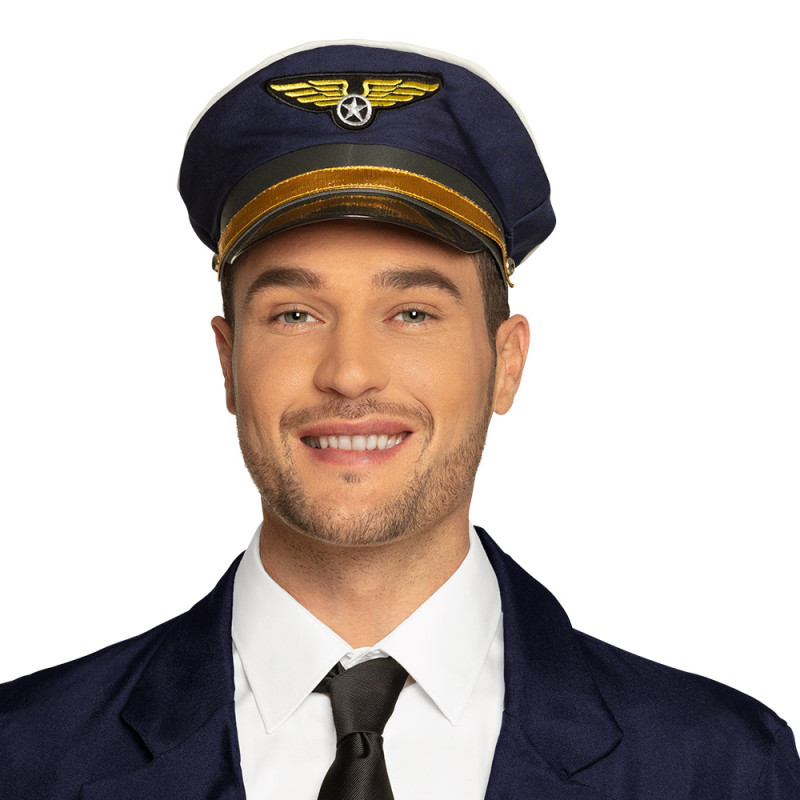 Casquette pilote de ligne, aviateur luxe en vente chez Be Happy