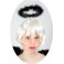 Auréole d'ange noire en plumes pour adulte en vente à Paris chez Be Happy